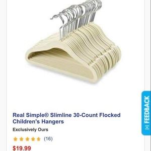 Children’s Slim Line Felt Hangers (30)